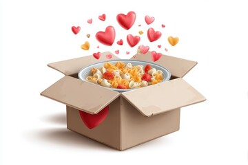 Food donations contribute to community support by providing essential meals and nourishment for those in need during charitable events aimed at aiding families and individuals