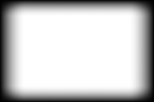 Realistic black gradient shadow overlay vignette border edge frame transparent isolated photo effect retro vintage analog cinematic film template background rectangle square design