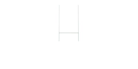 Goalposts on white background isolated on a transparent background