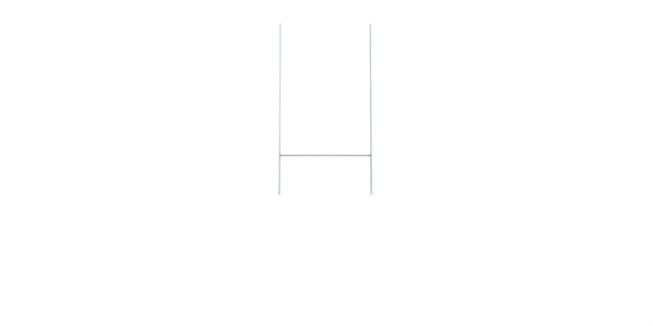 Goalposts on white background isolated on a transparent background