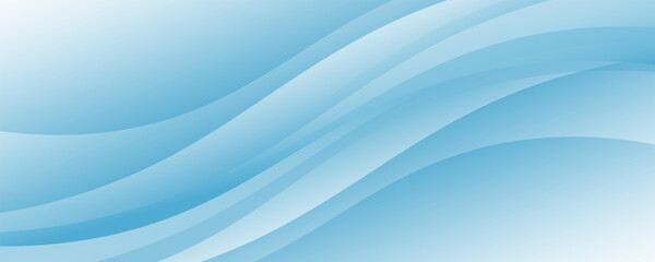 Blue and white business wave banner background. vector