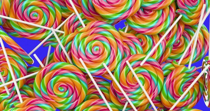 Rainbow lollipops video transition