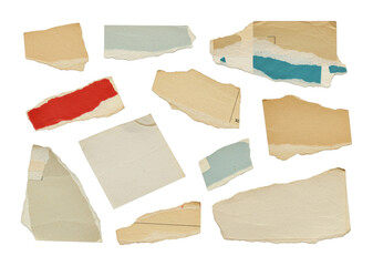 Creative paper collage art studio digital abstract top-down visual concepts. Cut out png