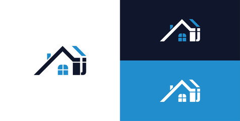 j letter house logo
