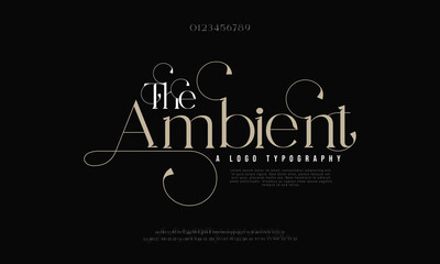 Ambient, typography abstract italic bold fonts technology, sport, movie brand and logos. Sport Modern Future Logo Alphabet Font and Number. vector illustration
