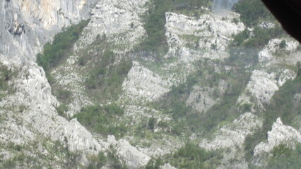 water flowing in the water