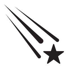 Shooting stars icons. Star trail sign Vector Illustration. Illustrator vector star modern icon design. EPS 10