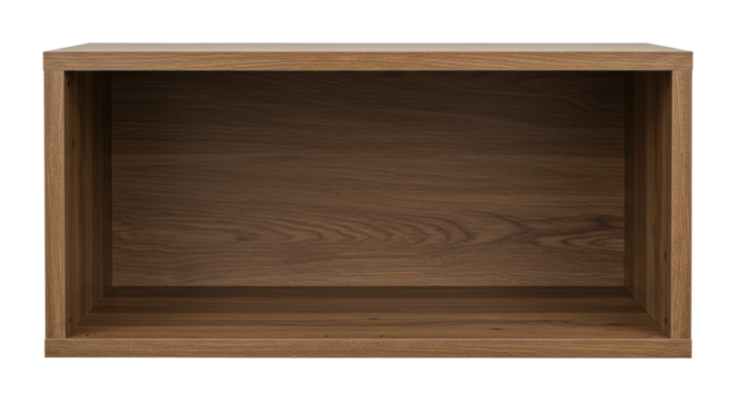 Modern wooden storage box home interior furniture minimalist style top versatile organization. Cut out png