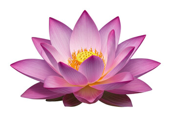 Lotus flower in bloom nature tranquil environment serenity concept. Cut out png