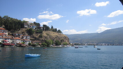 Obraz premium view of lake garda in italy