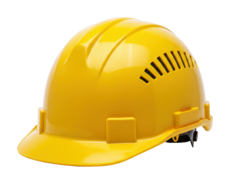 Construction safety action job site hard hat industrial environment safety awareness. Cut out png