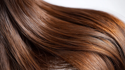 Hair care techniques for glossy brown hair styling tips home close-up beauty healthy shine