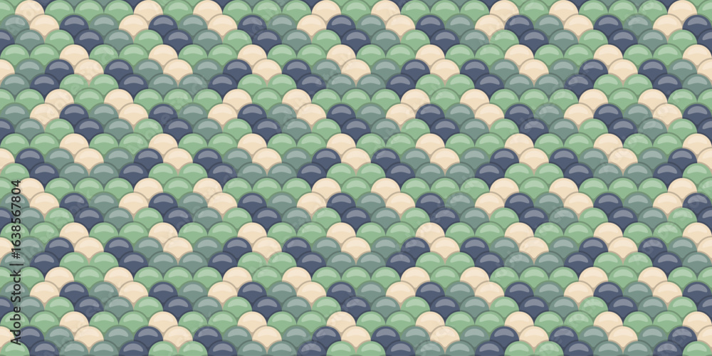 Poster abstract seamless pattern featuring a calming, textured design of overlapping, rounded shapes in sof