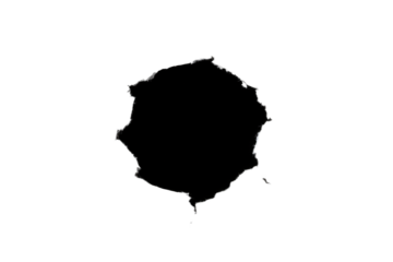 Abstract, Textured, Organic Shape with a Subtle Glow and Rough Edges on a Dark Canvas