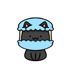 [Dessert Edition] Blueberry macaron - Black cat