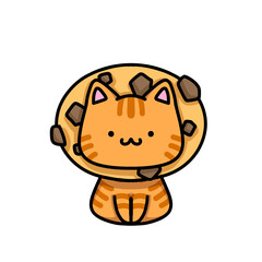 [Dessert Edition] Chocolate chip cookie - Ginger cat