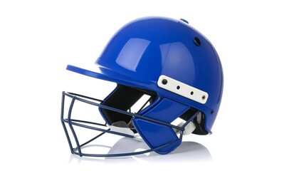 Fototapeta premium Blue cricket helmet