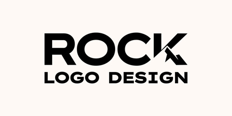 Mountain peak logo with reflection in the water