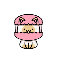 [Dessert Edition] Strawberry macaron - Siamese cat
