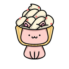 [Dessert Edition] Vanilla cupcake - Sphinx cat