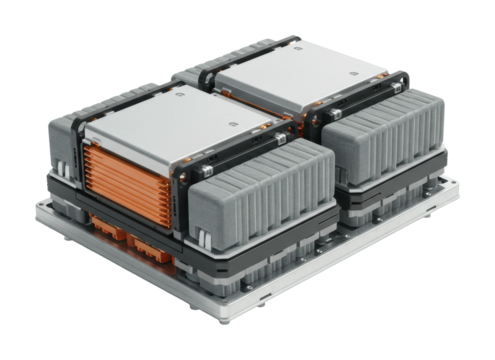 Exploring battery technology innovations industrial facility product showcase cleanroom energy efficiency. Cut out png