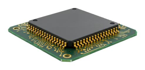 Exploring innovative microprocessor technology tech lab product controlled environment concept. Cut out png