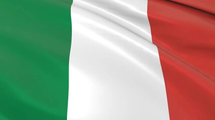 flag of italy waving in the wind, motion background - Powered by Adobe