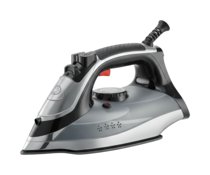 Steam ironing action home appliance product indoor efficient fabric care. Cut out png