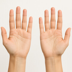 Palms Isolated on White Background