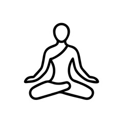 yoga silhouette vector