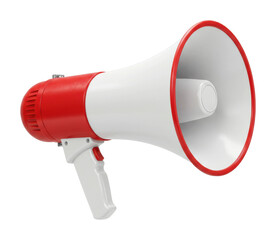 Public announcement action urban setting megaphone outdoor environment communication concept. Cut out png