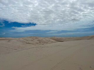 Brazil, Barreirinhas- 2023, May:  sand dunes in lençóis maranhenses