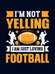 American football t-shirt design