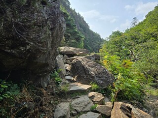 mountain walkway Beddgelert North Wales