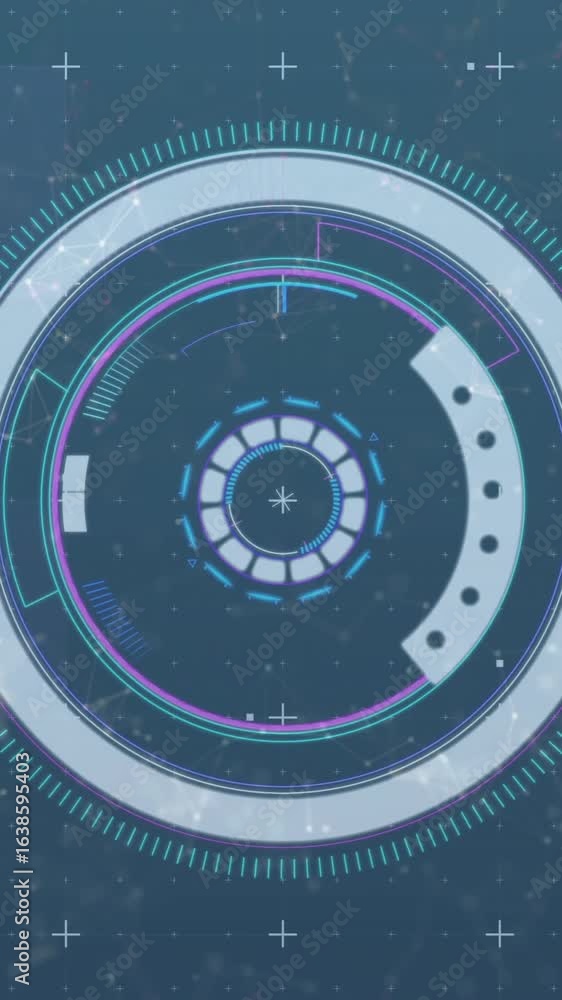 Poster animation of scope scanning over data processing