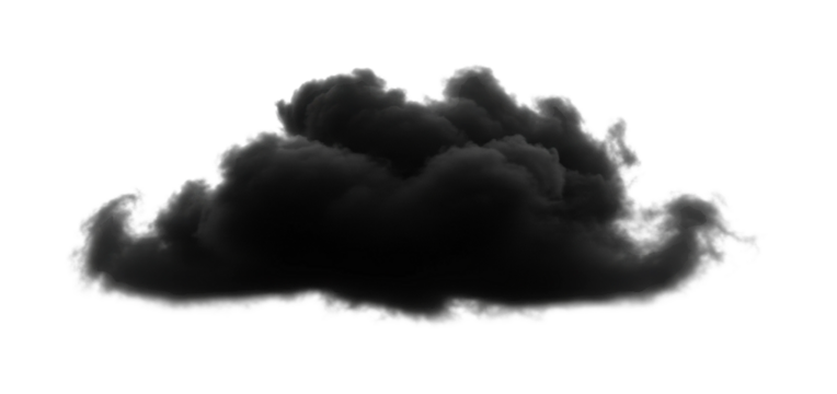 Dark cloud formation over nature isolated scene atmospheric concept. Cut out png