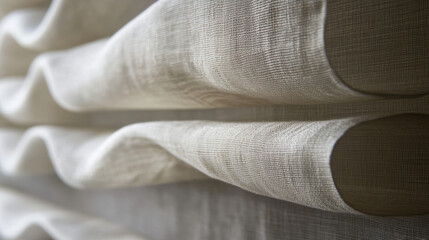Roman Blinds Fabric blinds that fold into pleats when raised. More decorative and elegant. 