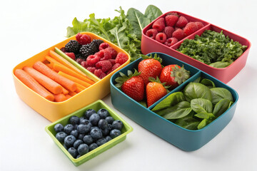 fresh fruit salad strawbry and blue barry