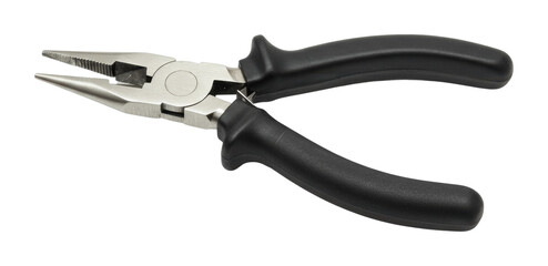 Obraz premium Using pliers for diy projects home workshop tool use indoor crafting techniques. Cut out png