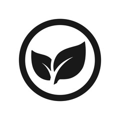 Pflanze Blatt Icon Sammlung Natur Symbol Vektor Illustration Nachhaltigkeit Umweltfreundlich Bio Öko Landwirtschaft Gartenbau Botanik Wachstum Erneuerbare Ressourcen Minimalistisch Schwarz Weiß Design