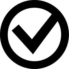 H&auml;kchen Icon Sammlung Checkmark Symbol Vektor Illustration Best&auml;tigung Zustimmung Erledigt To Do Liste Abhaken Minimalistisch Schwarz Wei&szlig; Gef&uuml;llt Outline Kreis UI Webdesign App Button Infografik Clip