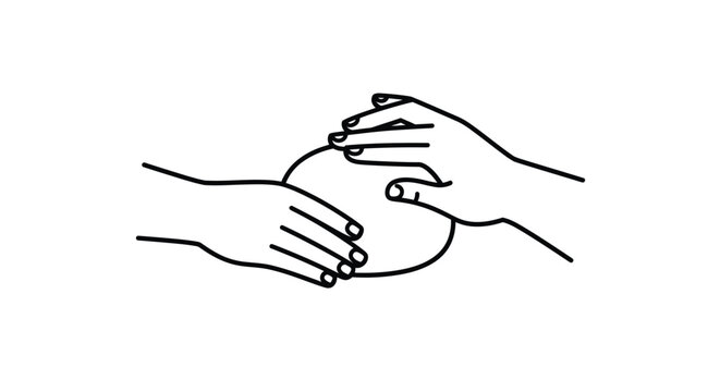 Action of Kneading Bread, Bakery Items, Vector Illustration, Warm Bakery Environment, Close-up View, Culinary Concept