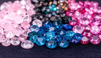 Colorful rhinestones