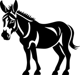 Donkey Silhouette – Farm Animal and Work Companion