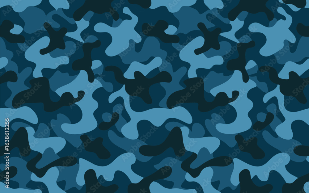 Poster versatile camouflage pattern design with a mix of natural and digital color elements suitable for va