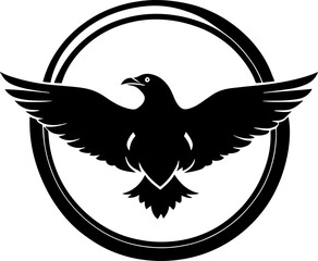 Bird or Wings Silhouette Inspired logotype icon 