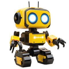 Obraz premium Cute yellow robot toy