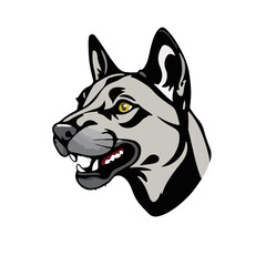 Black Mouth Cur Animal Icon