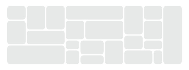 Vector collage for photos. Picture frame. Vector blank in bento grid system. Digital photo collage template