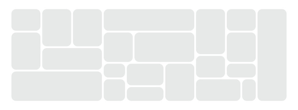 Vector collage for photos. Picture frame. Vector blank in bento grid system. Digital photo collage template